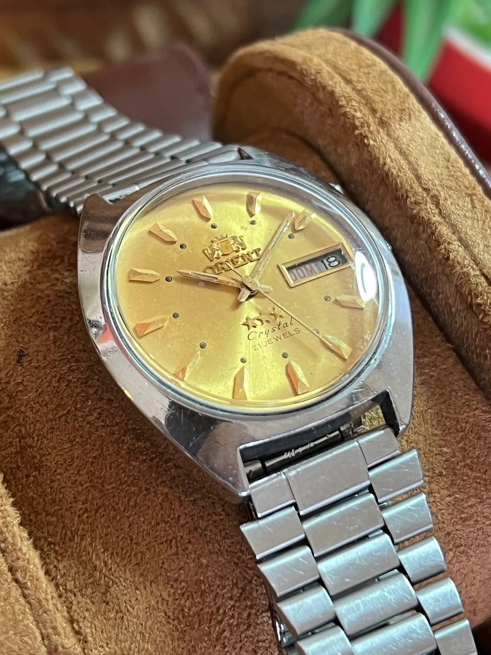 Relógio Orient 3 estrelas dourado  - Foto 2
