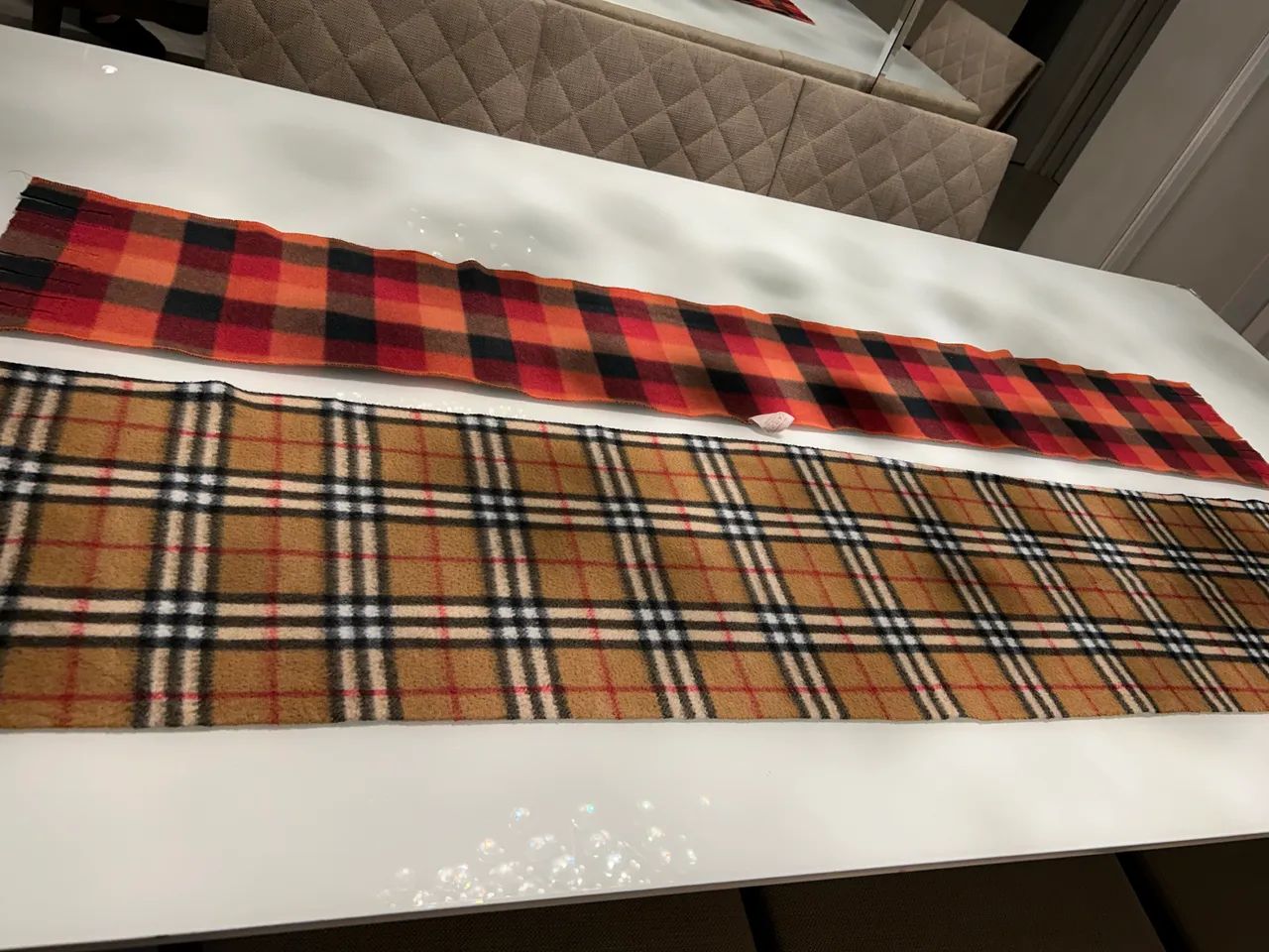 Par de Cachecol Lenço Echarpe Classicos de Inverno Unisex - Foto 3