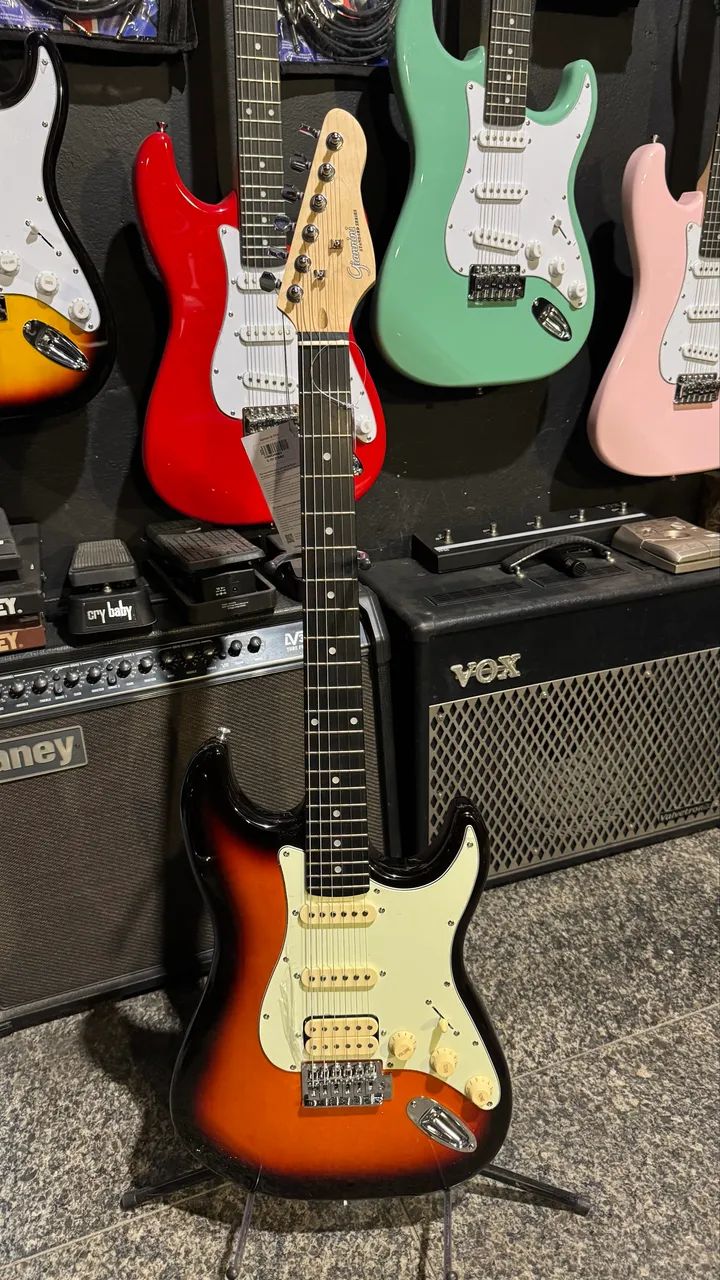 Guitarra HSS G101 Stratocaster Giannini  reguladinha - Foto 4