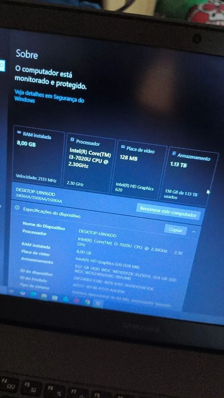 Notebook Samsung Core I3 7 Gen 8ram - Foto 4