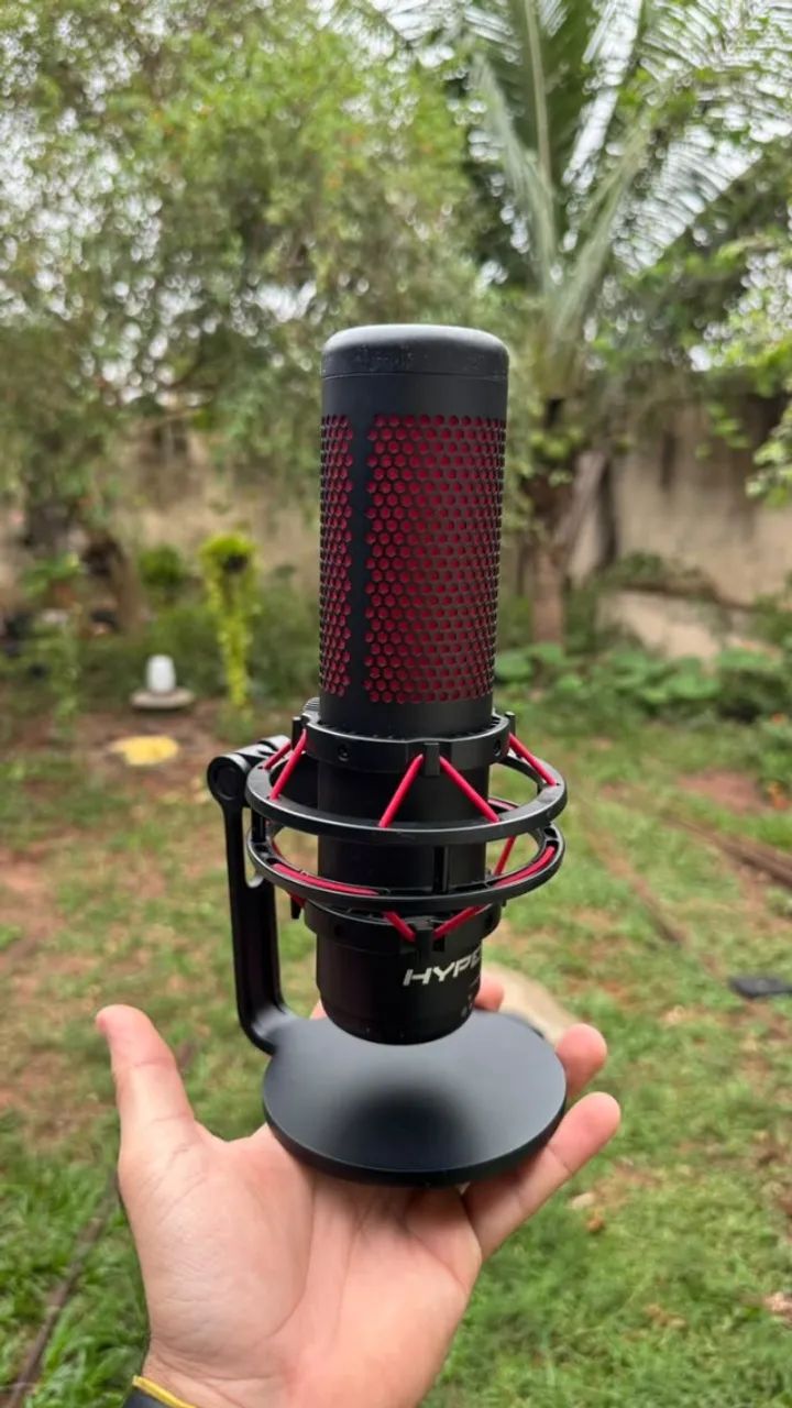Microfone HyperX QuadCast - Usado - Streaming, Gamer e Podcast - Foto 2