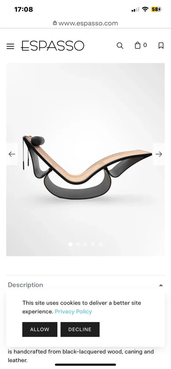 Poltrona CHAISE Longe Rio Oscar Niemeyer  - Foto 3