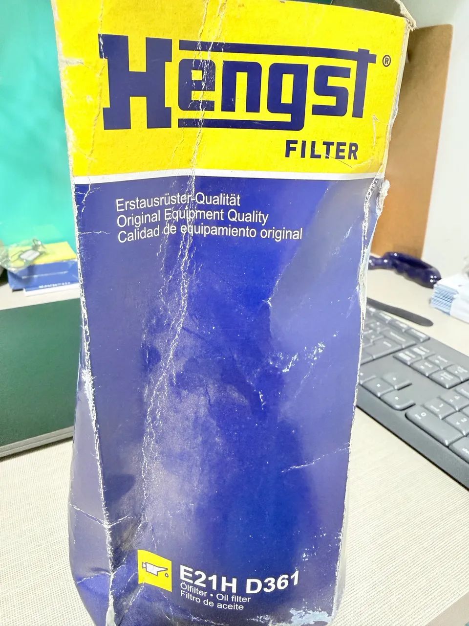 Filtro lubrificante HENGST E21H D361 - Foto 2
