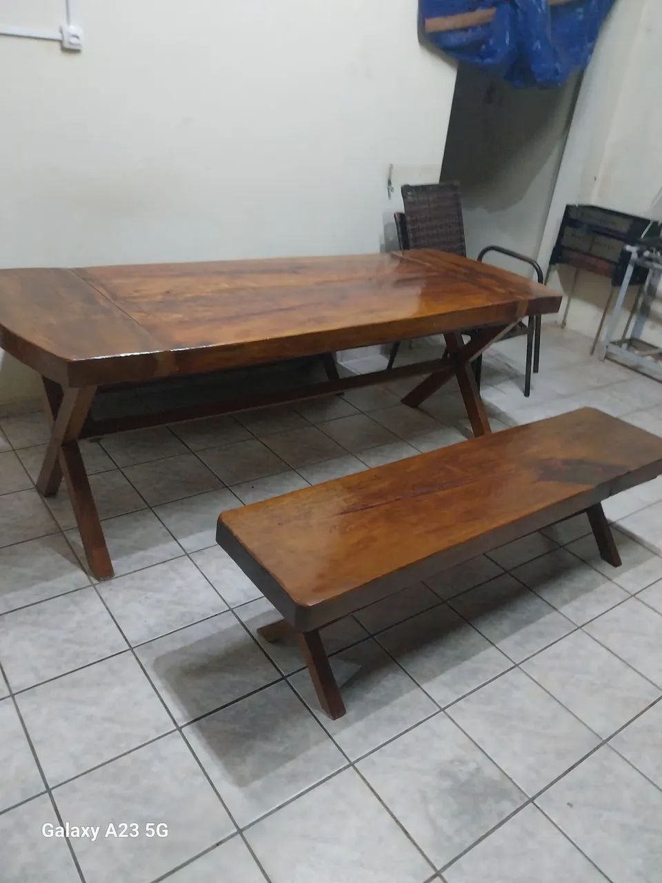 Mesa se madeira - Foto 2