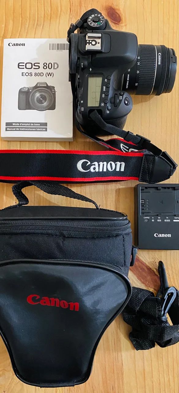 Canon EOS Kit 80D + lente 18-55mm IS STM DSLR - Câmeras e