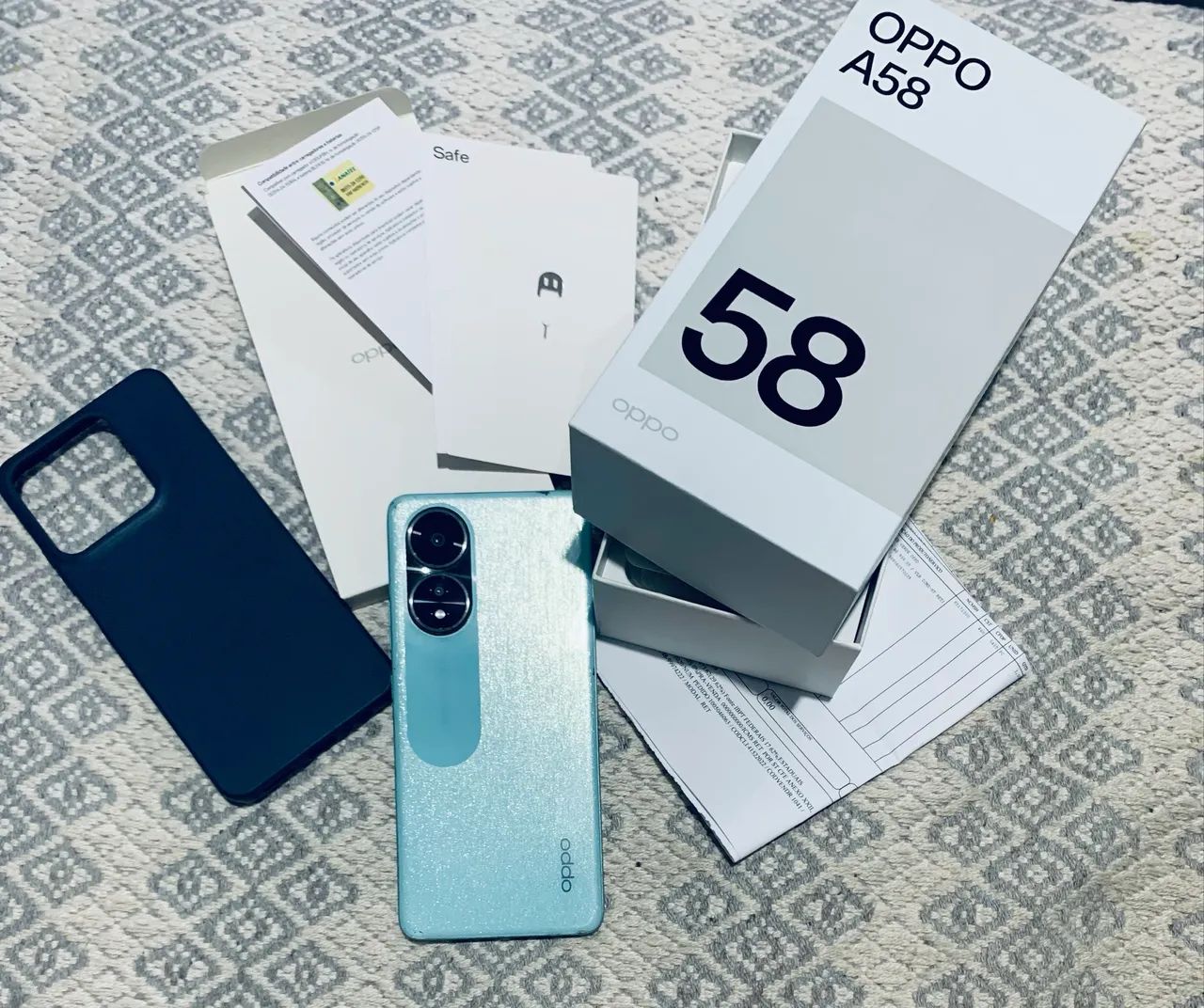 Vendo celular OPPO A58 verde - Foto 2