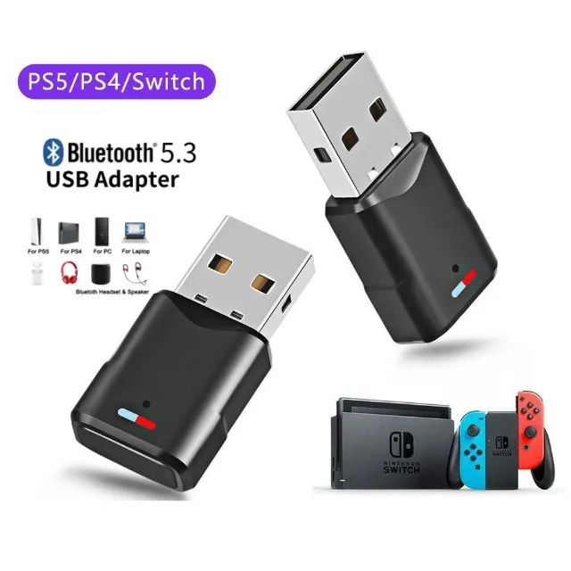 Adaptador Bluetooth 5.3 Áudio PS5, PS4, Nintendo Switch, Xbox, PC e Notebook - Foto 5