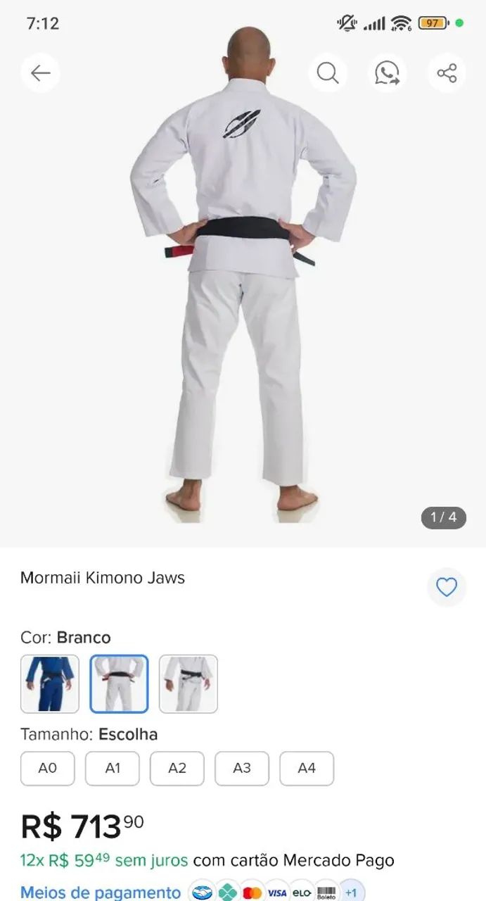 Kimono Mormaii novo . - Foto 3