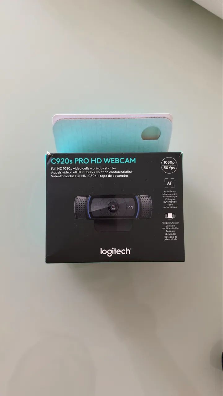 Webcam Logitech C920s FullHD com caixa - Foto 2