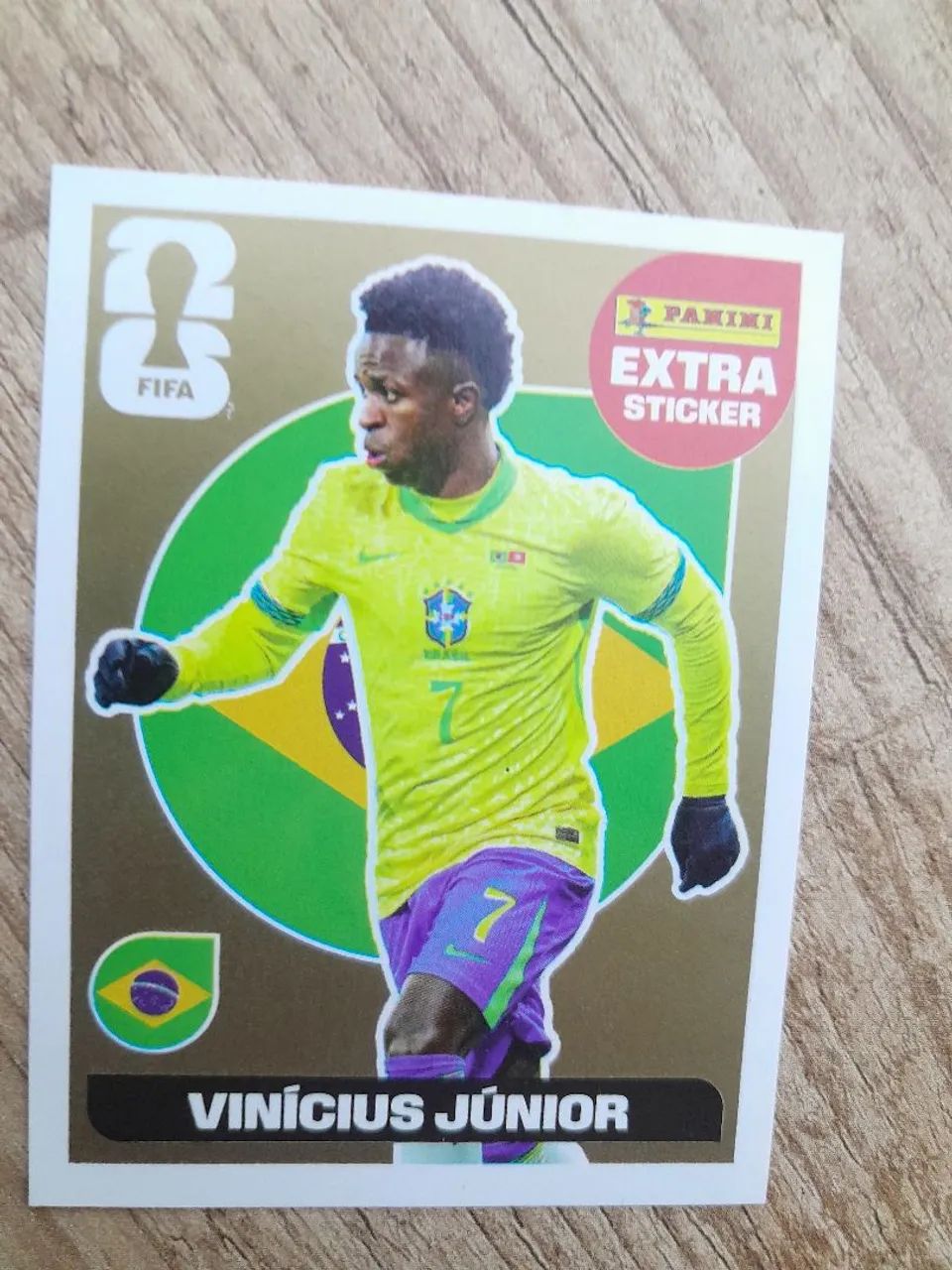 Figurinha Legend Vinícius Júnior Gold - Foto 2