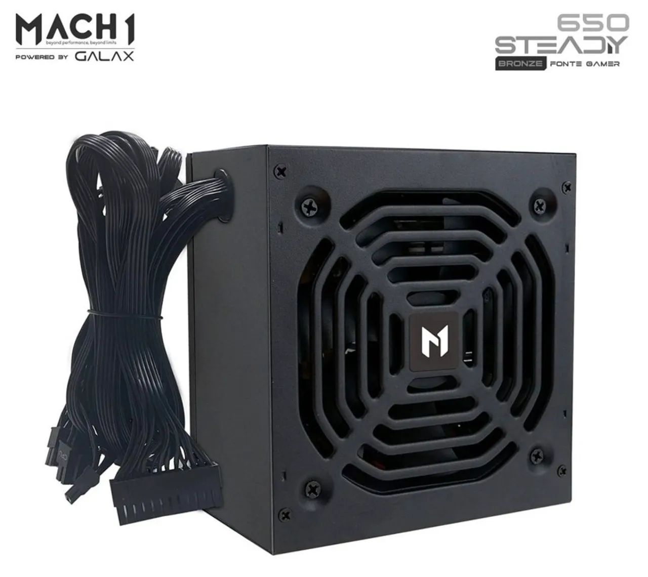 Fonte MACH1 Steady 650w, 80 Plus Bronze. Nova na caixa. - Foto 2