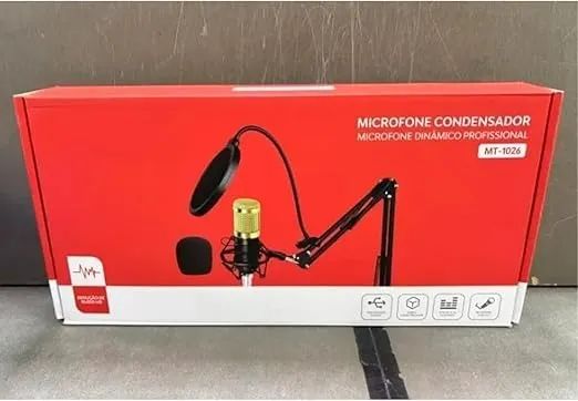 Microofone Condensador Profissional Studio - Entrega das 9 até 22hrs  - Foto 2