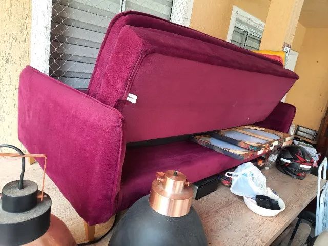 Sofa cama elegante quase sem uso - Foto 2