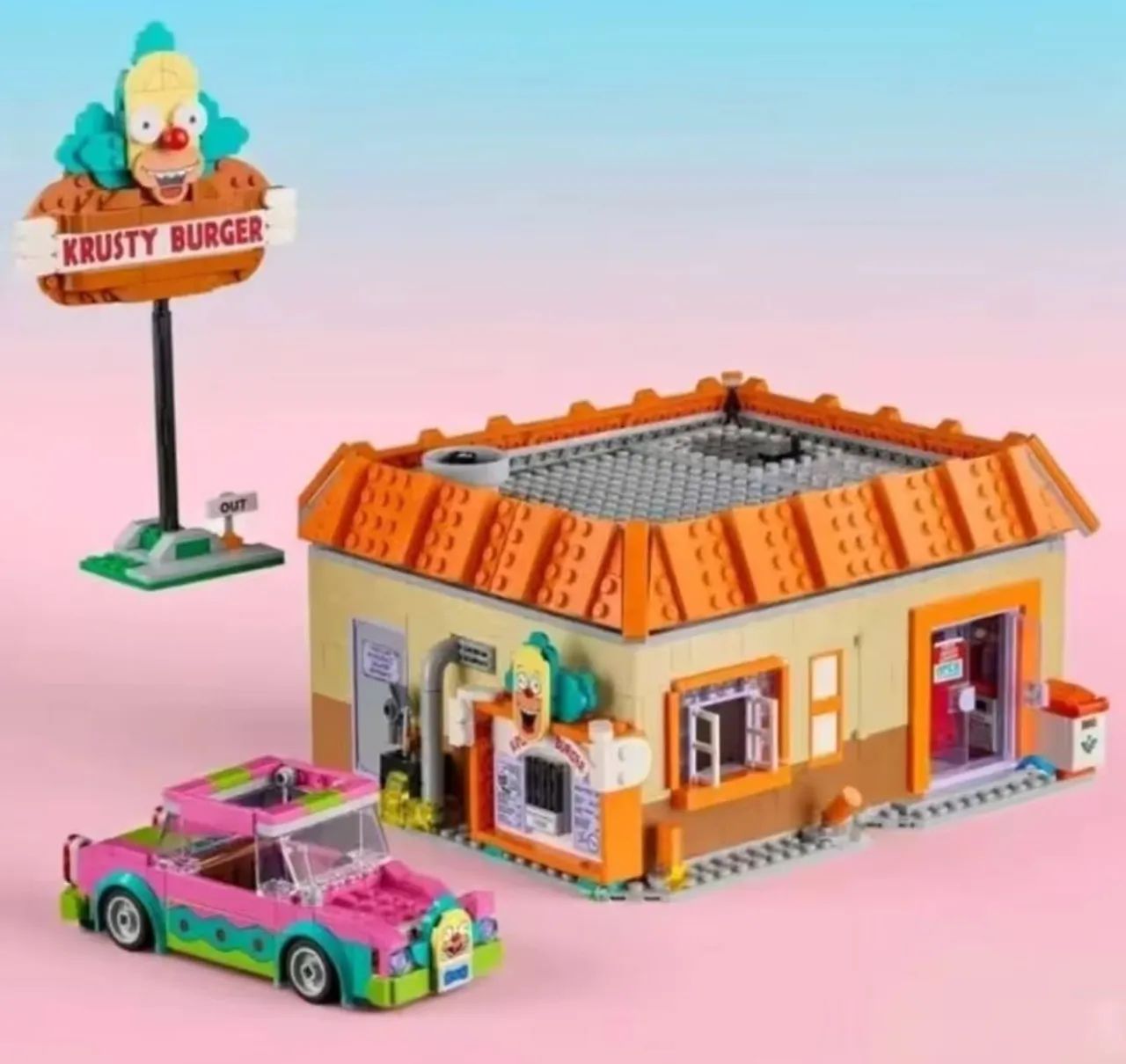 BLOCOS DE MONTAR KRUSTY BURGER SIMPSONS 1635 PEÇAS MODELO 10352 TIPO LEGO - Foto 2