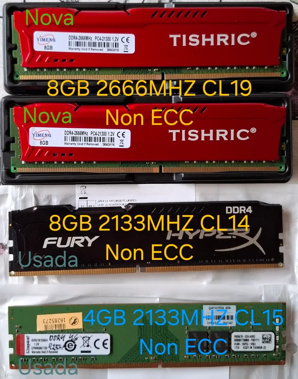 Memória Ddr4 Zadak Twist, Black, 8gb, 2666mhz - Memória RAM - Nova
