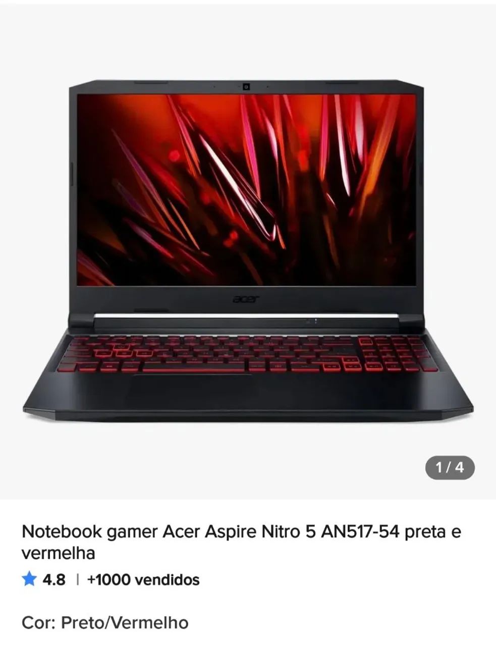 ACER NITRO 5  NOTEBOOK GAMER