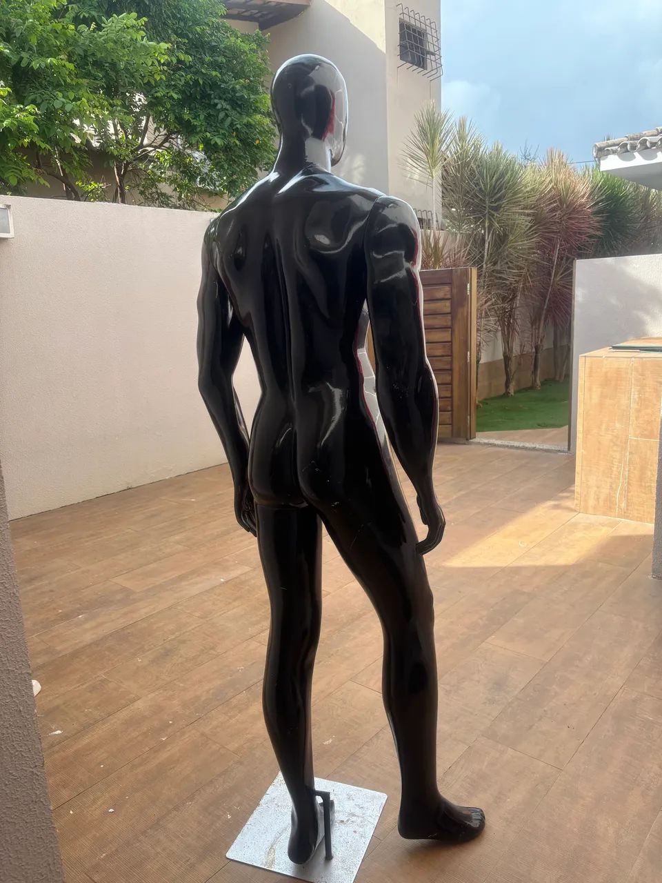 Manequim fibra masculino Preto - Foto 2
