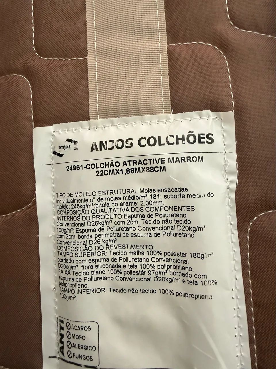 Colchão solteiro molas Anjos  - Foto 3