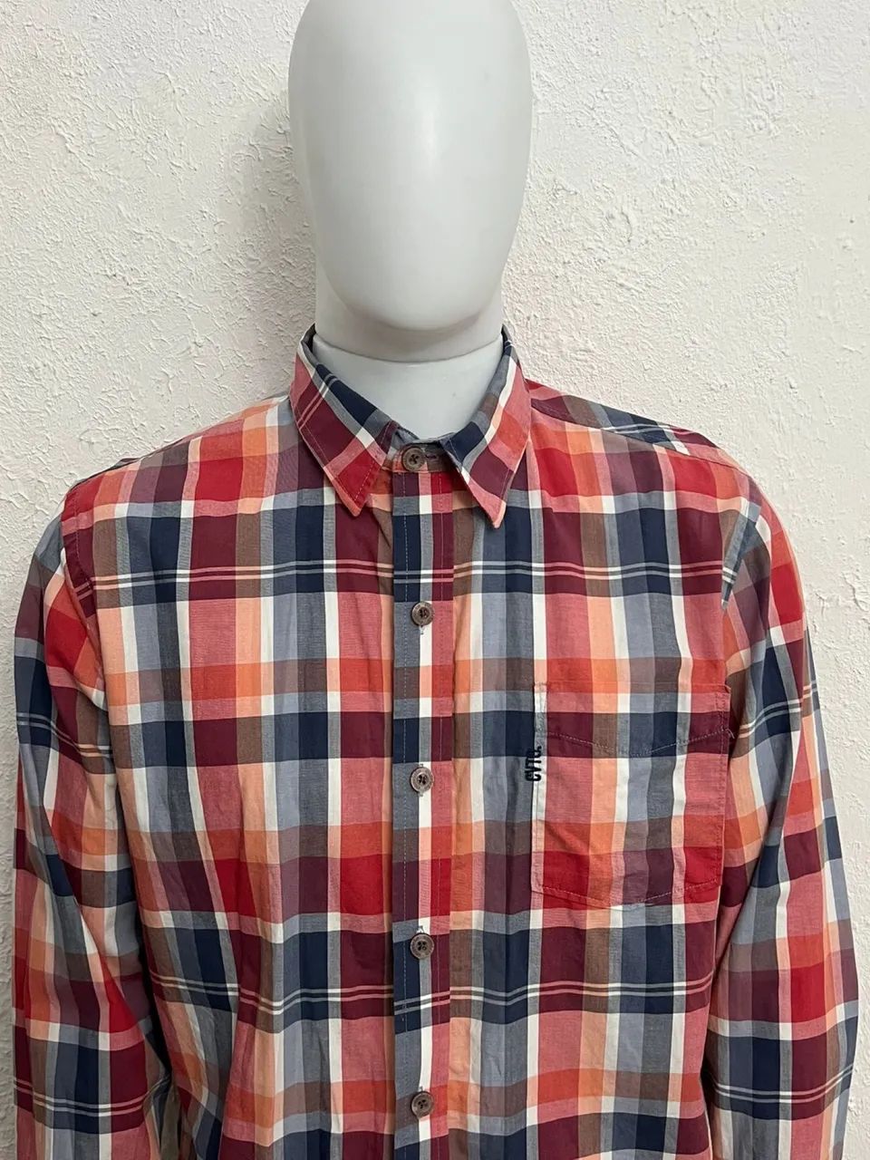 Camisa Xadrez Convicto Tamanho M Algodão Ótimo Estado - Foto 5