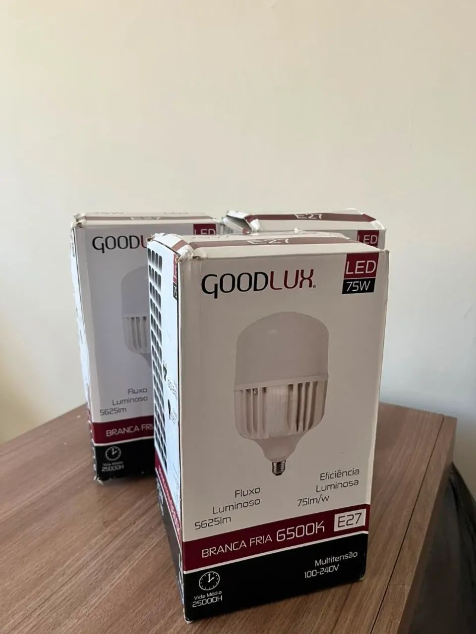 Lâmpadas de Led 75w kit com 3 - Foto 2