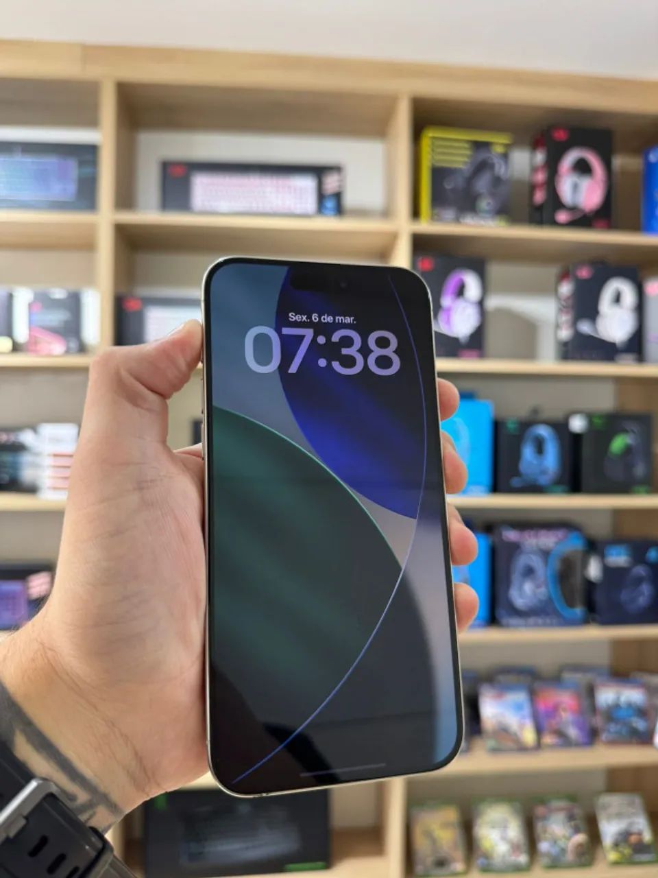 iPhone 15 Pro Max 256gb Branco - Até 12x sem juros, Loja Física