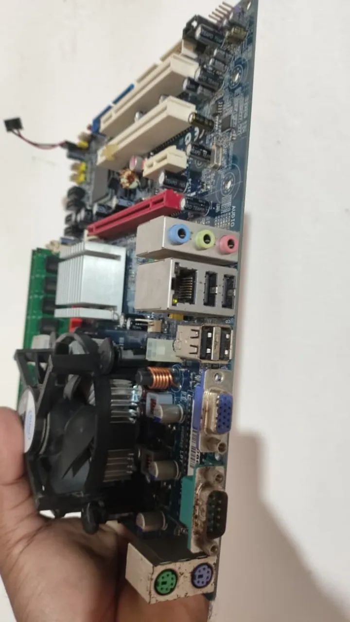 kit placa mae+ memoria+processador 775 - Foto 2