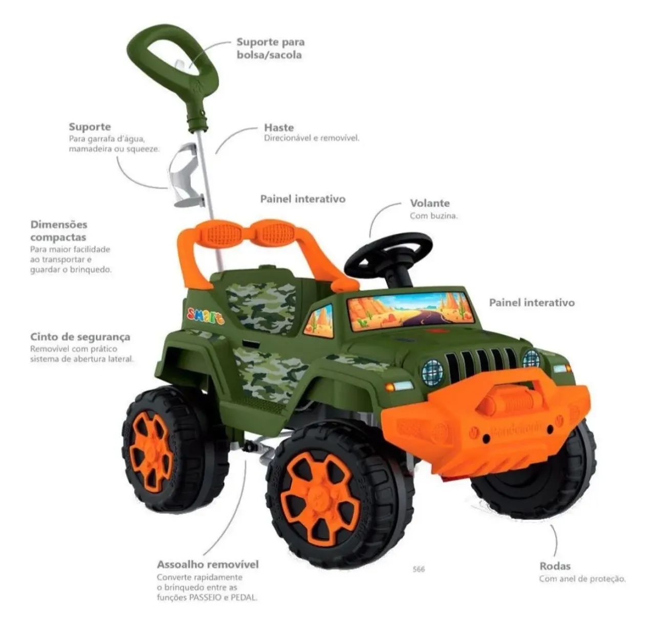 Jeep Infantil 2x1 - Foto 2