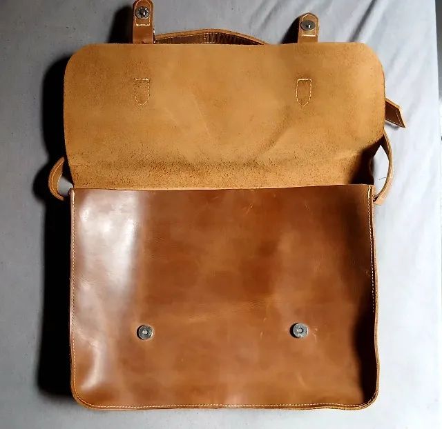 Bolsa transversal 100% couro - Foto 2