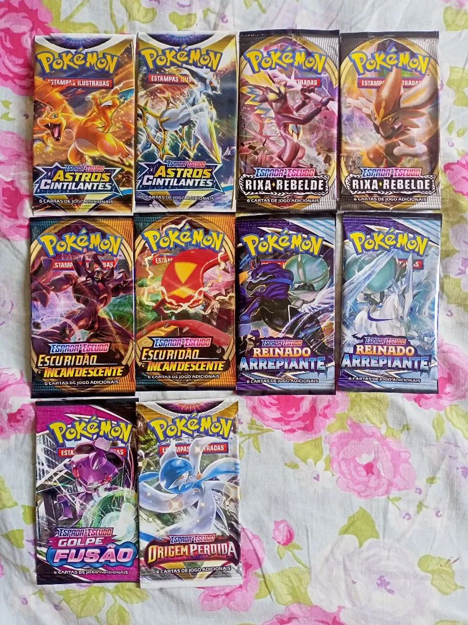 Coleção boosters ABERTOS POKÉMON PKM - Foto 4