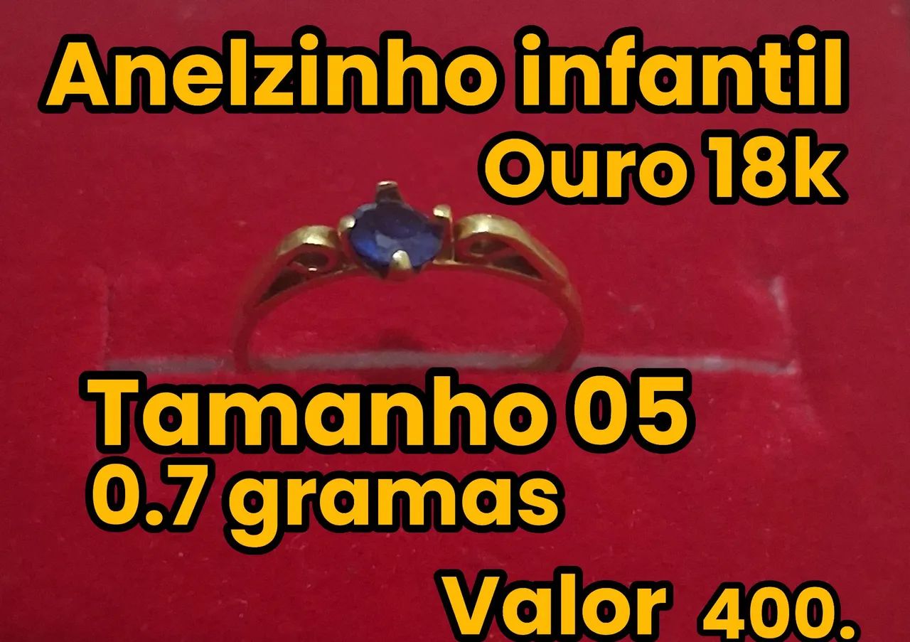 Anelzinho infantil 