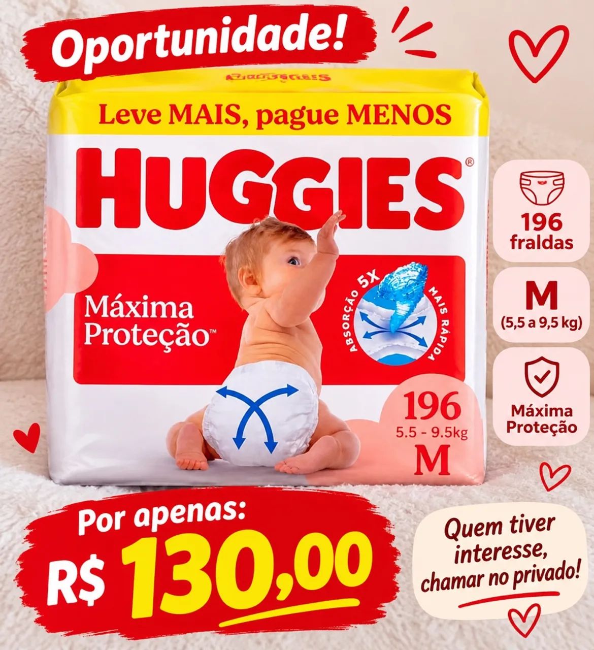 Fralda Huggies 