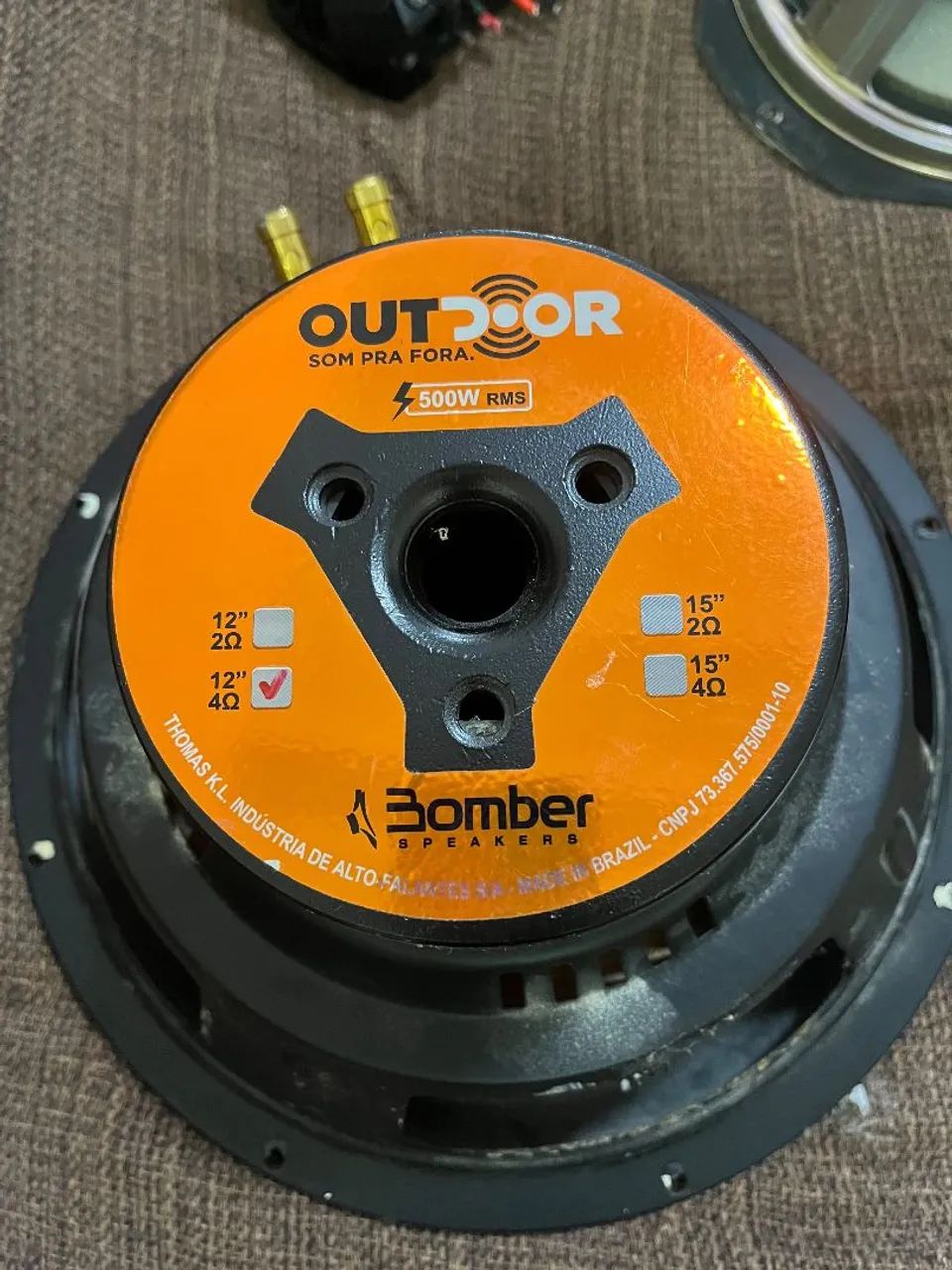 Alto Falante Bomber Outdoor 500w 12 Pol - Aparelhos de Som - Santa