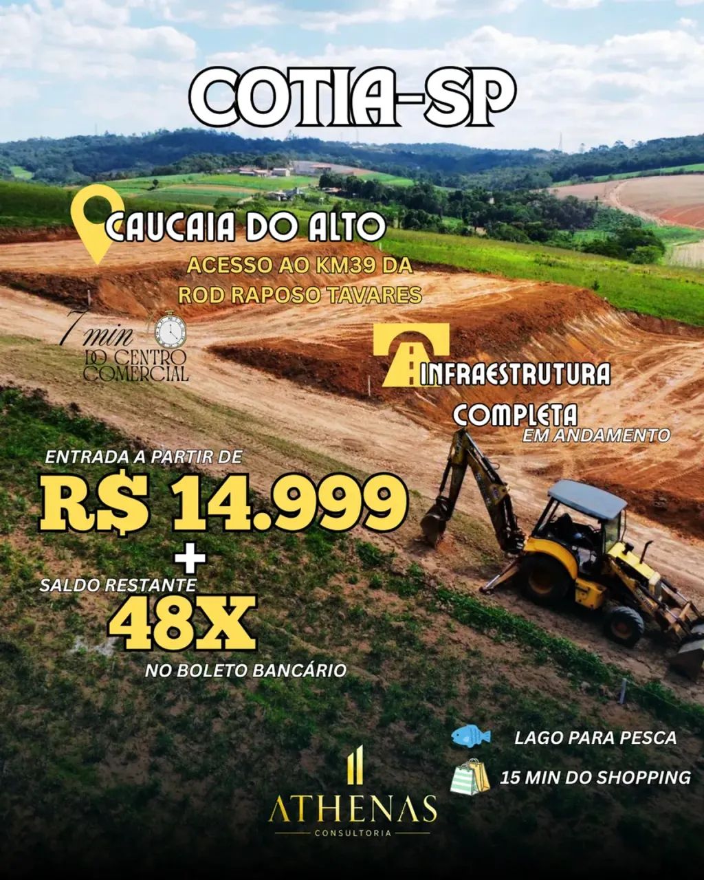 Terrenos Plainos - Cotia - SP (Caucaia do Alto)