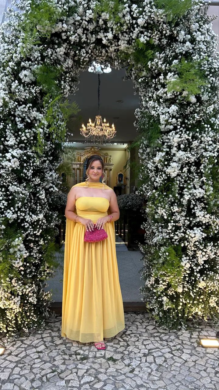 Vestido madrinha amarelo - Foto 3