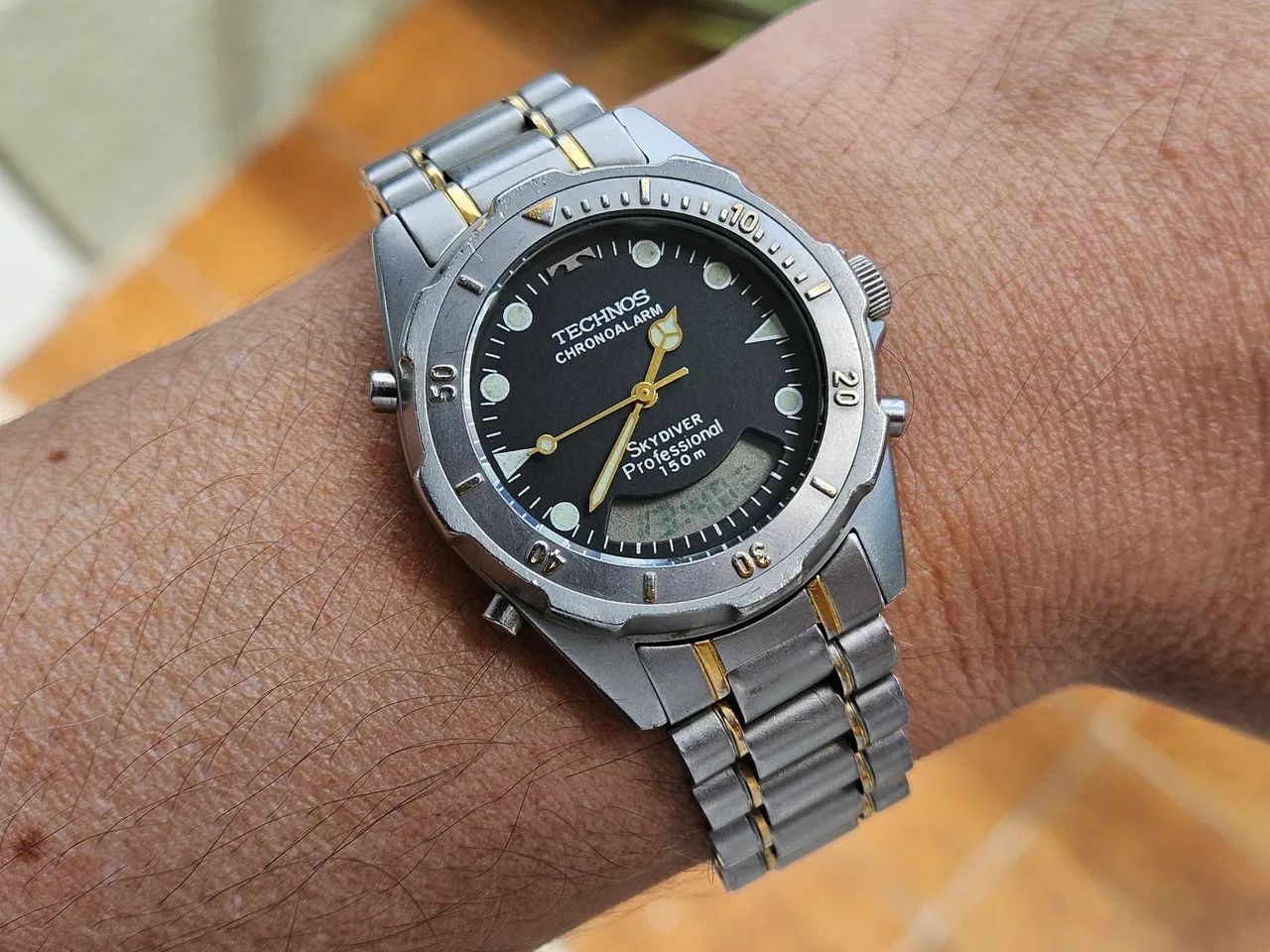 Technos Skydiver T205.47 Vintage Impecável 