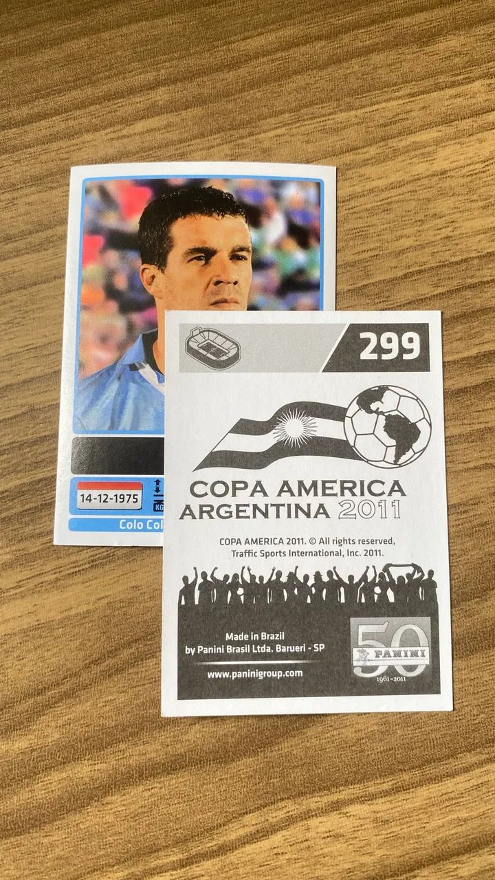 Kit 2 Figurinhas Andrés Scotti Uruguai - Foto 3