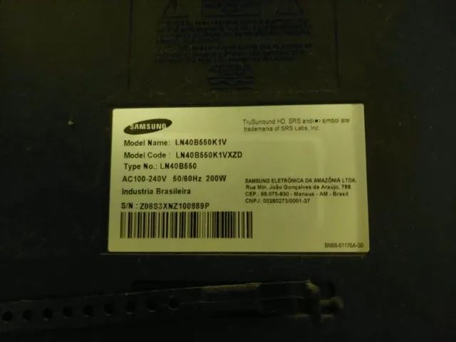 TV Samsung 40 polegadas Full HD LCD (Modelo LN40B550) - Ótimo estado!