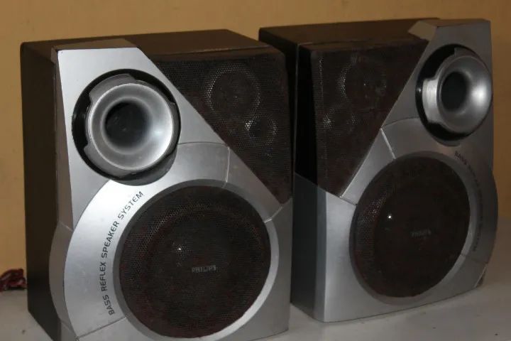  2 caixas de som phillips de mini sistem - Foto 2