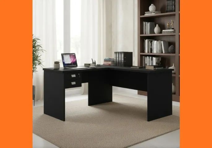 Mesa de Escritório Nova com 2 Gavetas