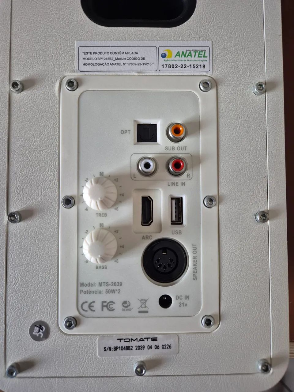 Caixa de som Tomate MTS-2039 100W rms - Foto 4