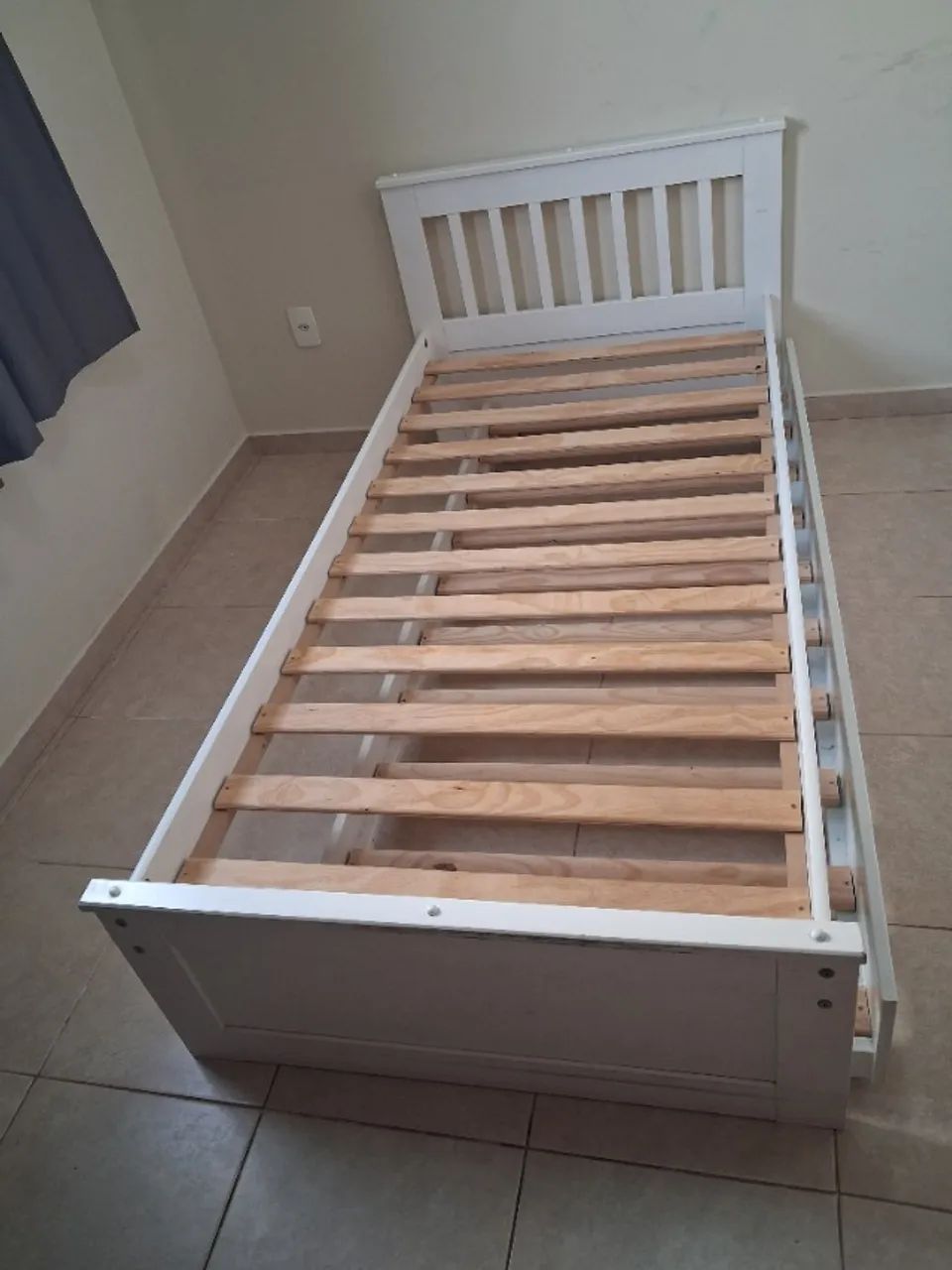 Cama de solteiro + Cama auxiliar + Grade de proteção. - Foto 3