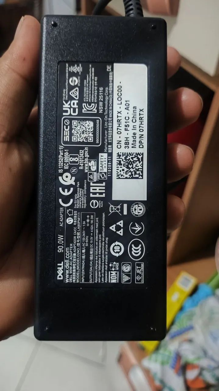 Fonte de notebook Dell original 90w  - Foto 2