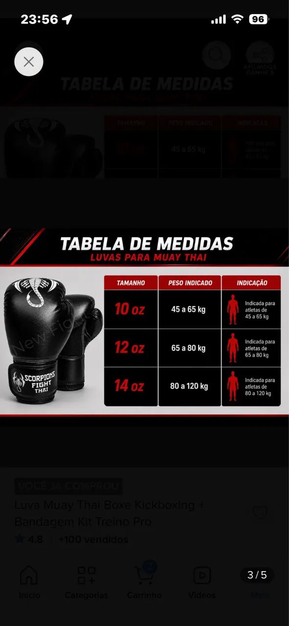Luva muay Thai  - Foto 3
