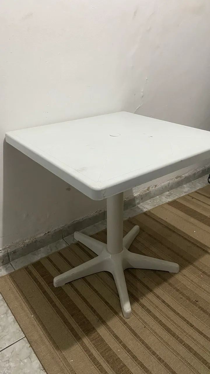 Mesa de Plástico Quadrada Removível - Foto 3