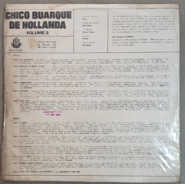 Chico Buarque de Hollanda - Vol 3 - Foto 2