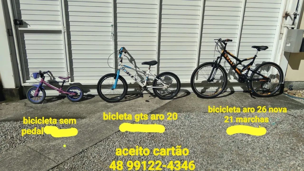 Vendo 3 bicicletas.