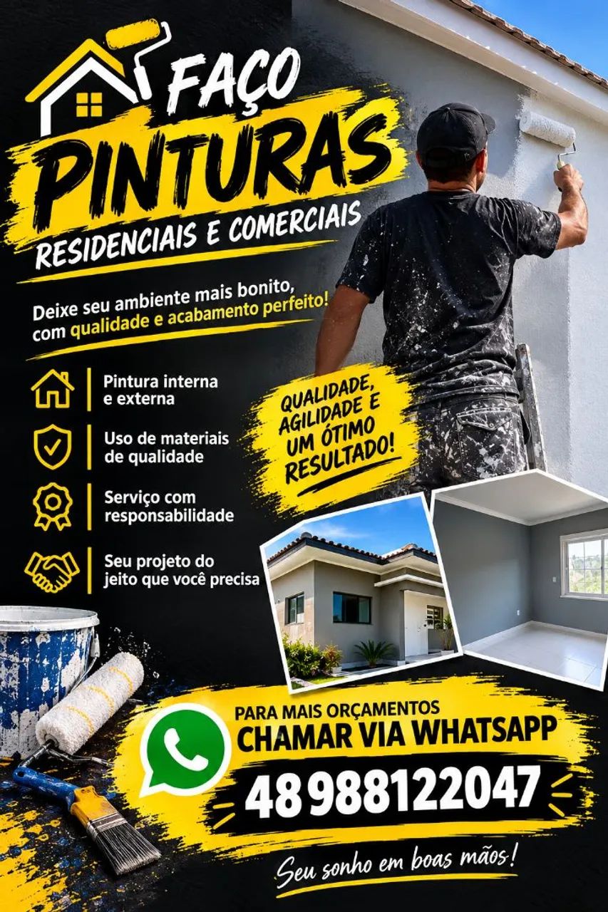 Faço serviços de pintura 