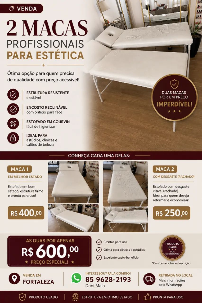 2 Macas Profissionais para Estética 