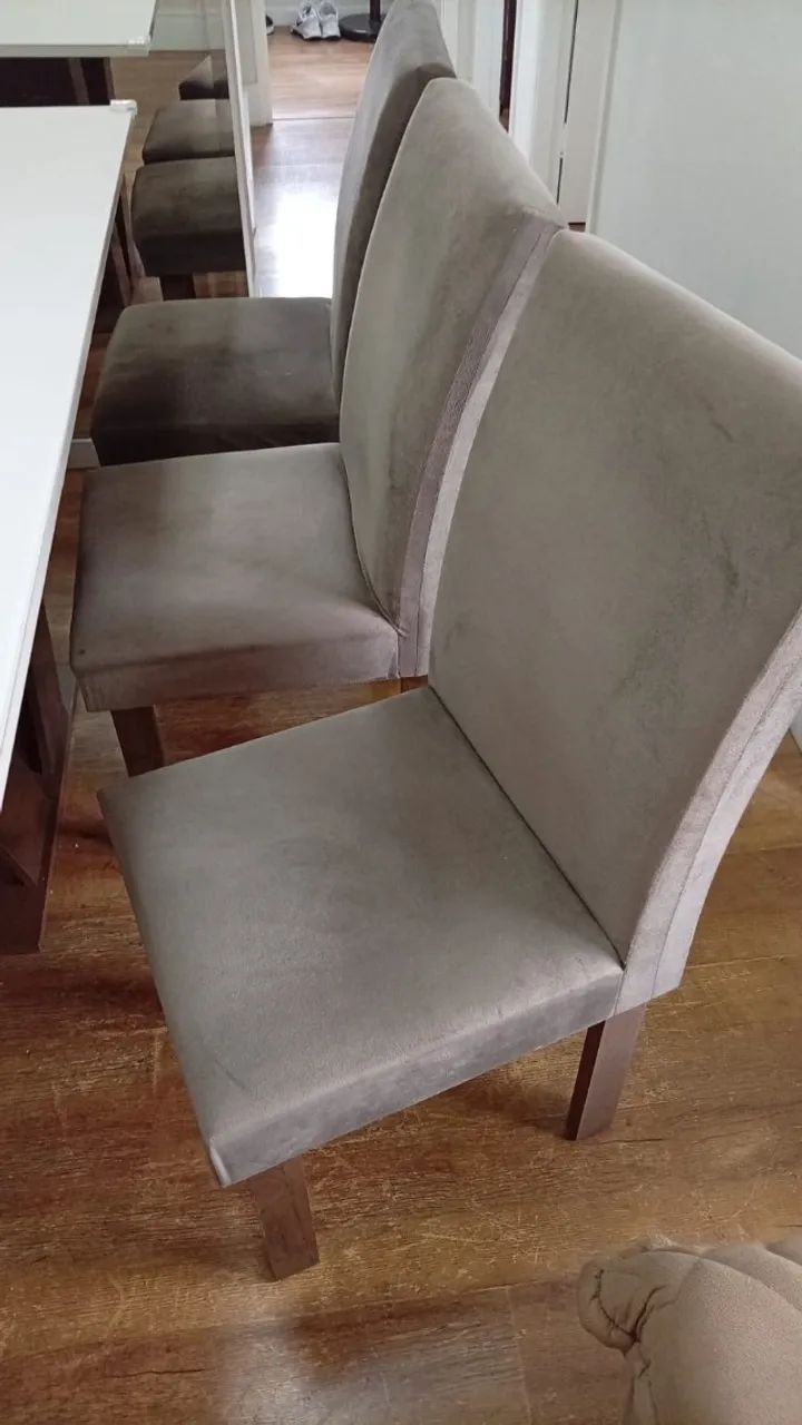 Mesa de Jantar 6 lugares com Tampo de Vidro  - Foto 5