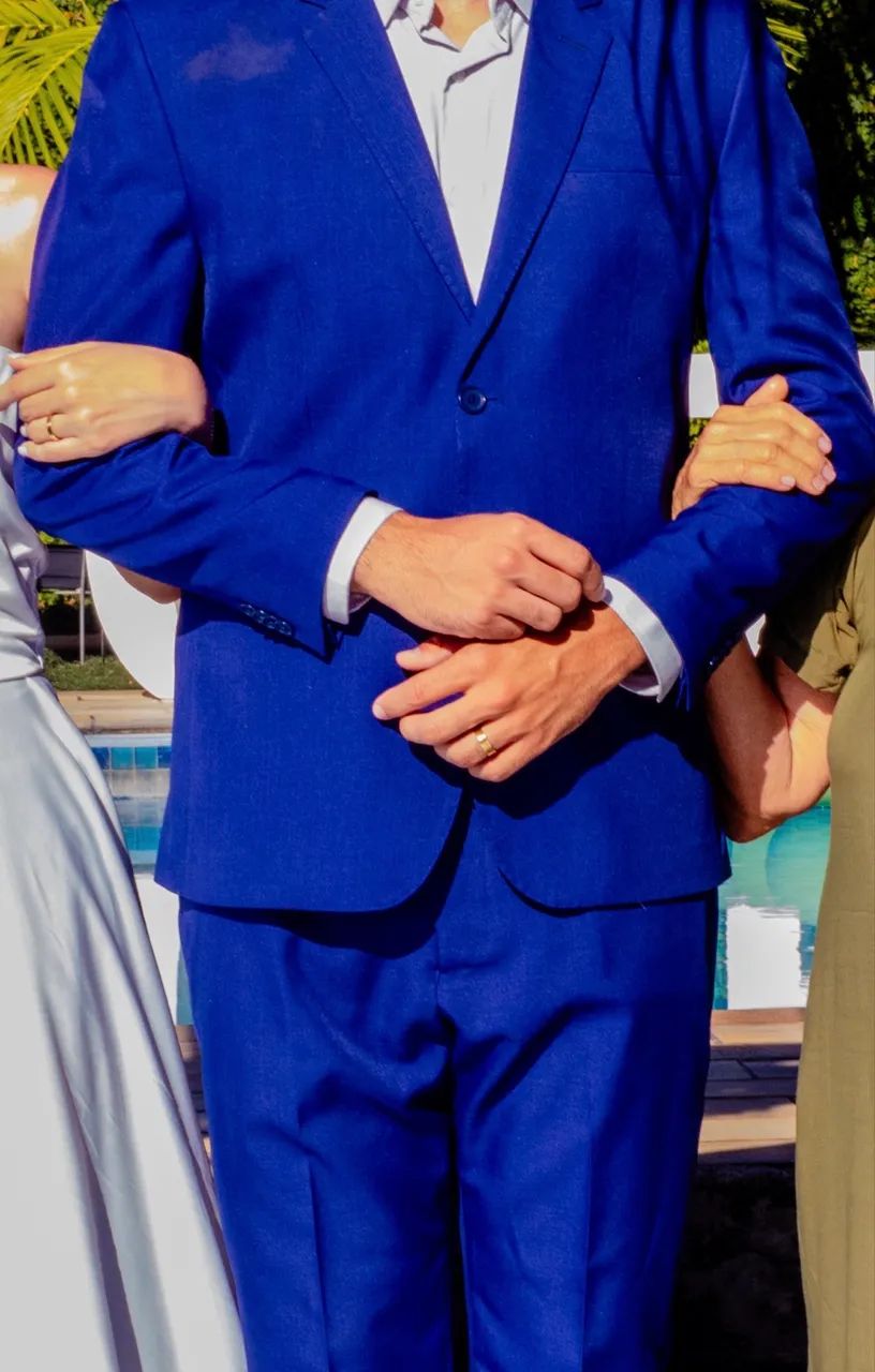 Terno azul masculino  - Foto 3